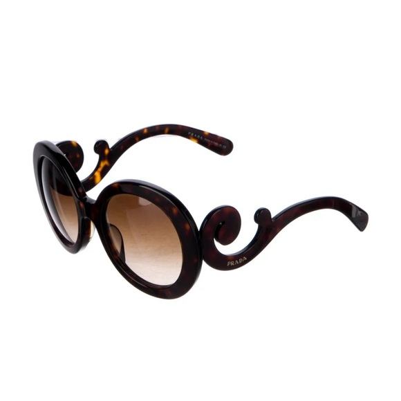 PRADA Minimal Baroque Sunglasses Brown - Picture 1 of 17
